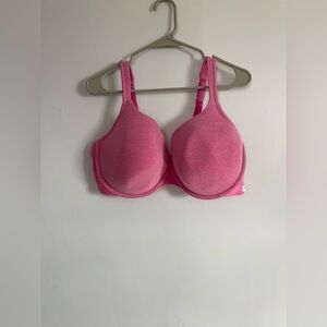 Cacique Vibrant Pink lightly lined tshirt bra with underwire size 44DDD